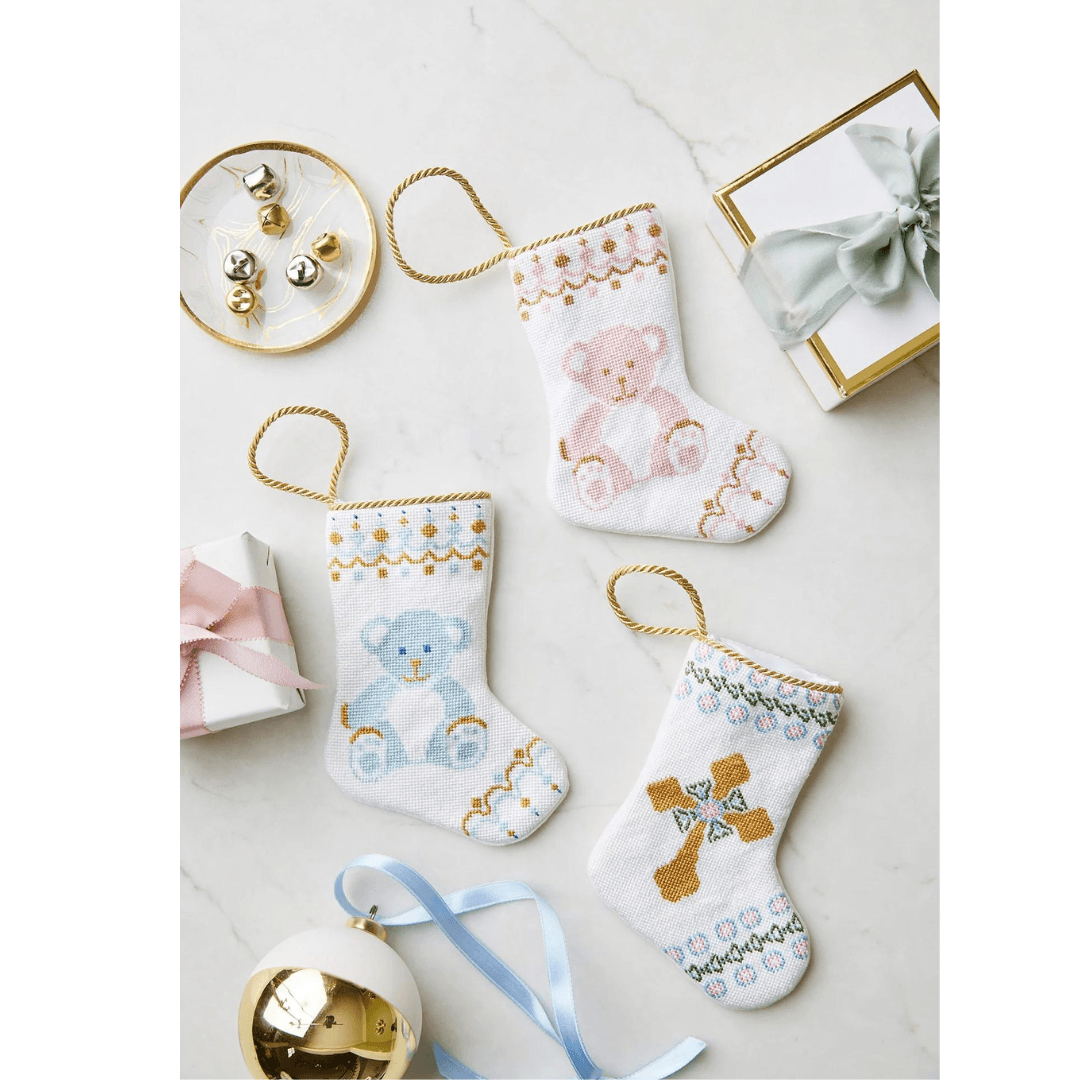 Immanuel Cross Bauble Stocking - So & Sew Boutique