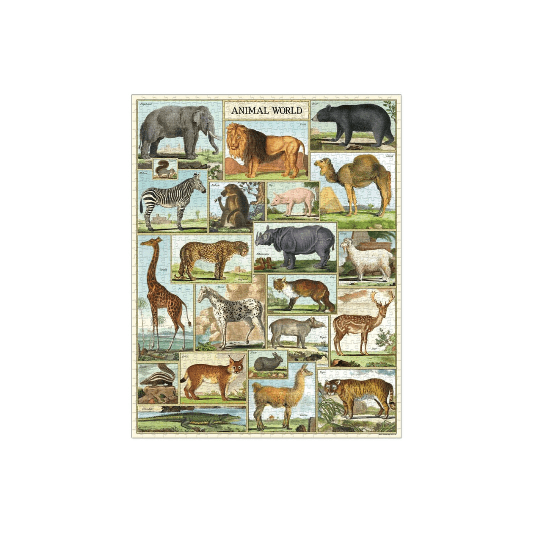 Jigsaw Puzzle | Animal World | 1000 Peices - So &amp; Sew Boutique