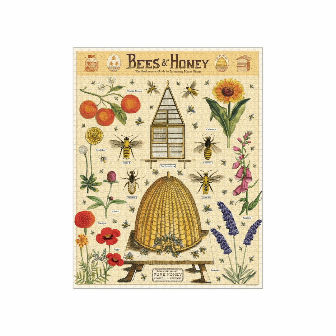 Jigsaw Puzzle | Bees & Honey | 1000 Piece - So & Sew Boutique