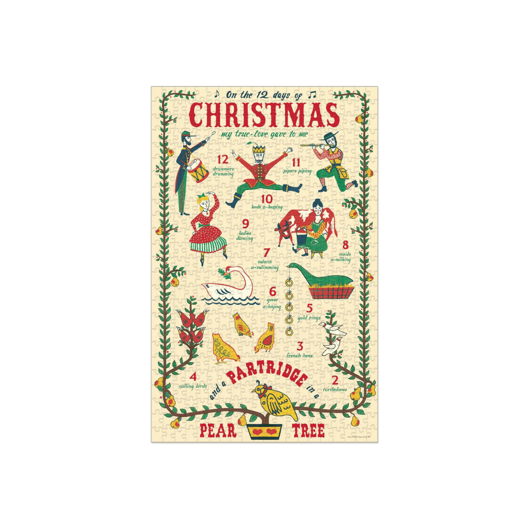 Jigsaw Puzzle | Twelve Days of Christmas | 500 Pieces - So &amp; Sew Boutique