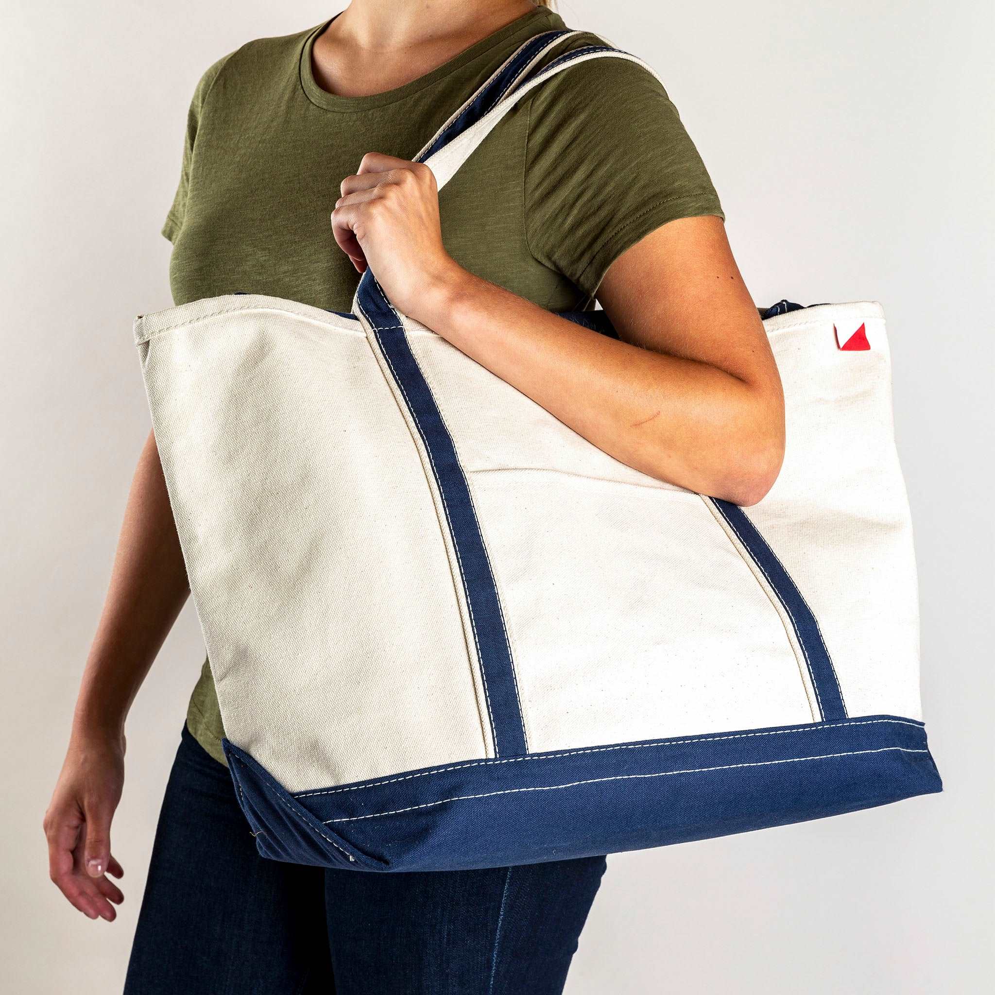 Large Classic Boat Tote - So & Sew Boutique