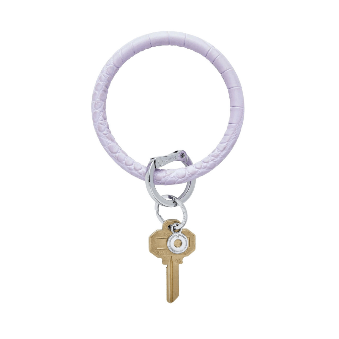 Leather Big O Key Ring | Croc Collection - So & Sew Boutique