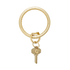Leather Big O Key Ring | Metallic Croc Collection - So & Sew Boutique