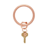 Leather Big O Key Ring | Metallic Croc Collection - So & Sew Boutique