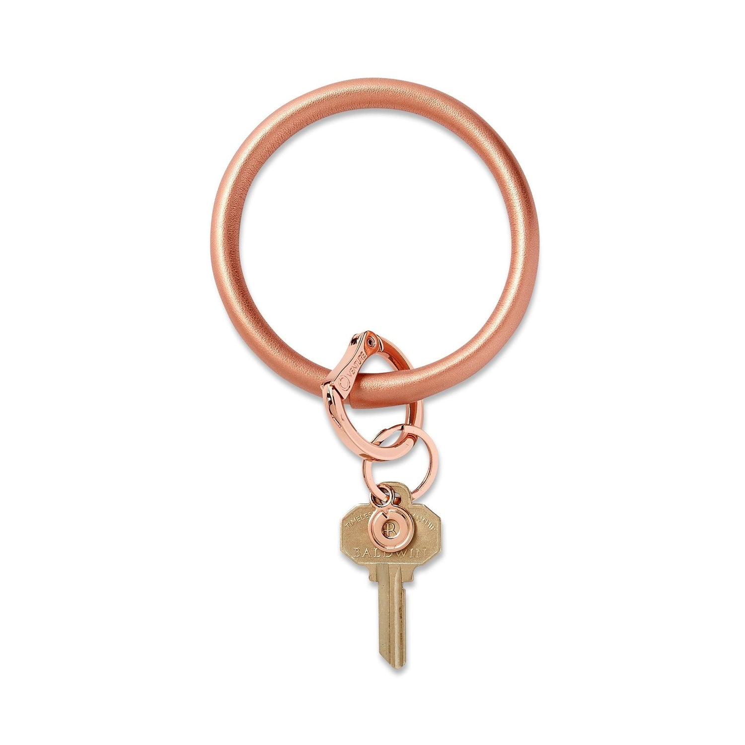Leather Big O Key Ring | Metallic Signature Collection - So &amp; Sew Boutique