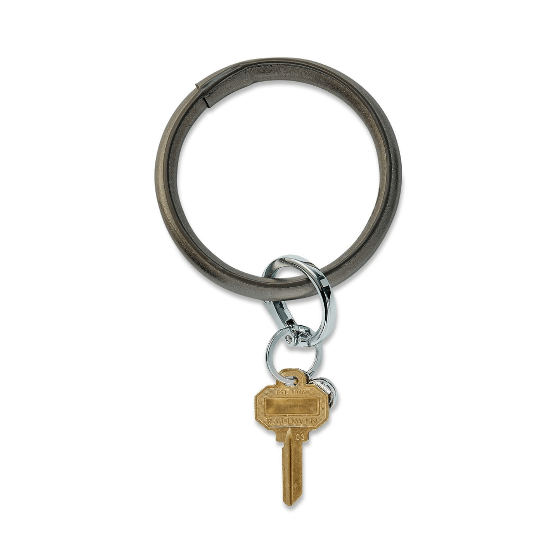 Leather Big O Key Ring | Metallic Signature Collection - So &amp; Sew Boutique