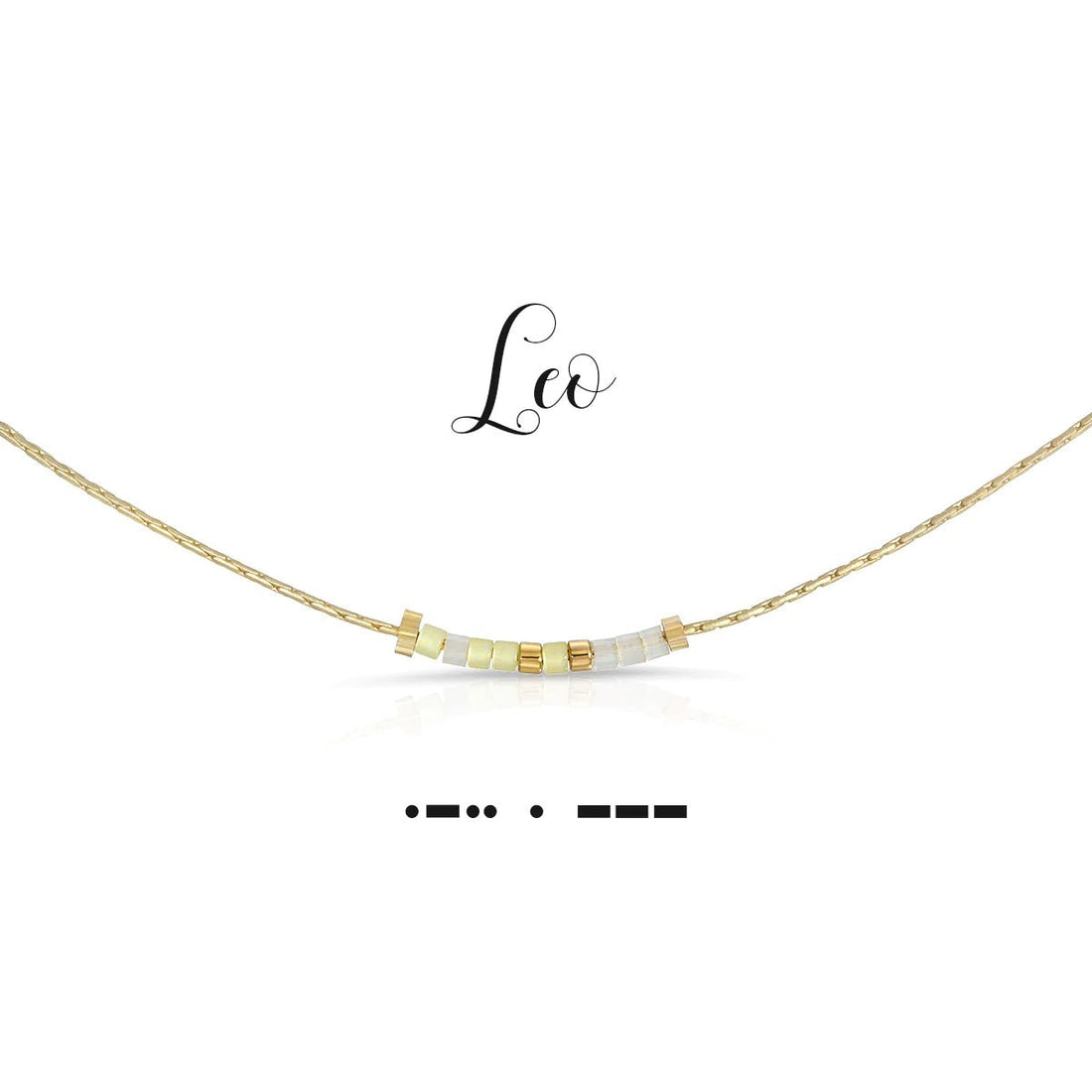 Leo | Morse Code Jewelry - So &amp; Sew Boutique