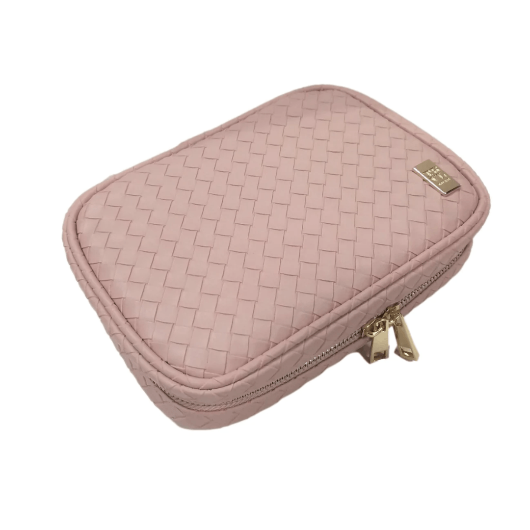 Luxe Zip Around | Trame Woven Pink Sand - So &amp; Sew Boutique