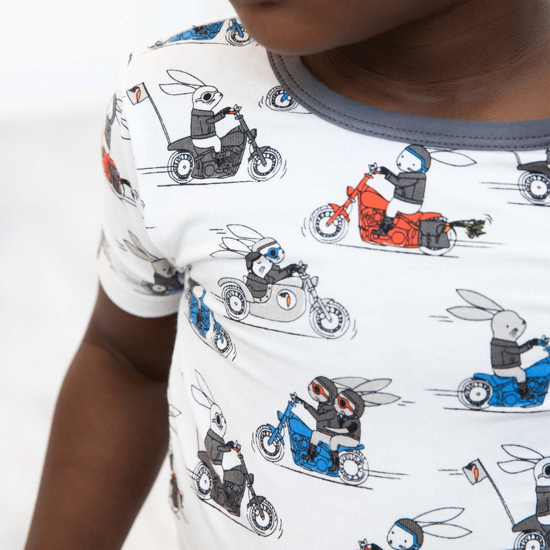 Magnetic 2pc Toddler PJ | Hares on Hogs - So & Sew Boutique
