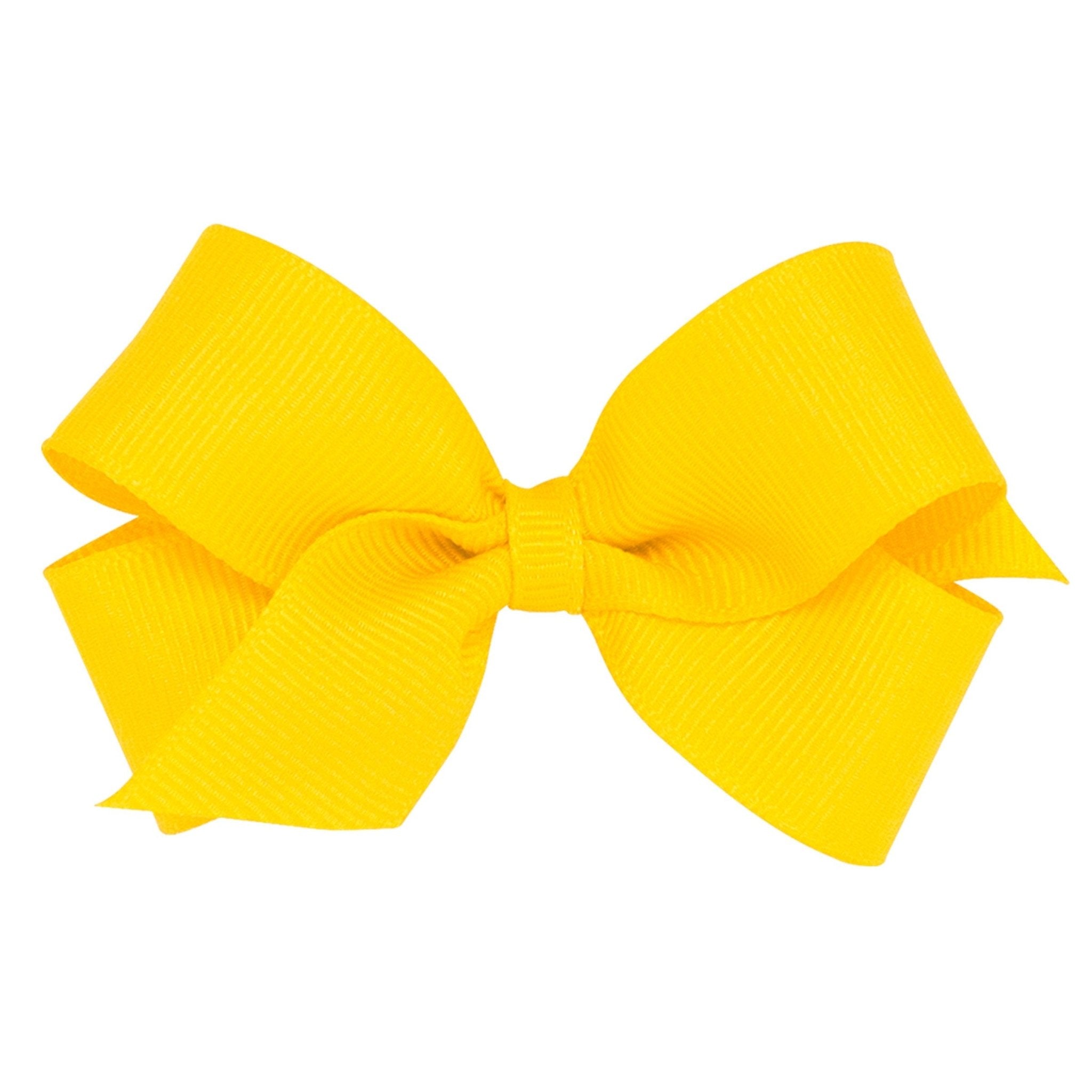 Mini Grosgrain Bow - Yellow - So &amp; Sew Boutique