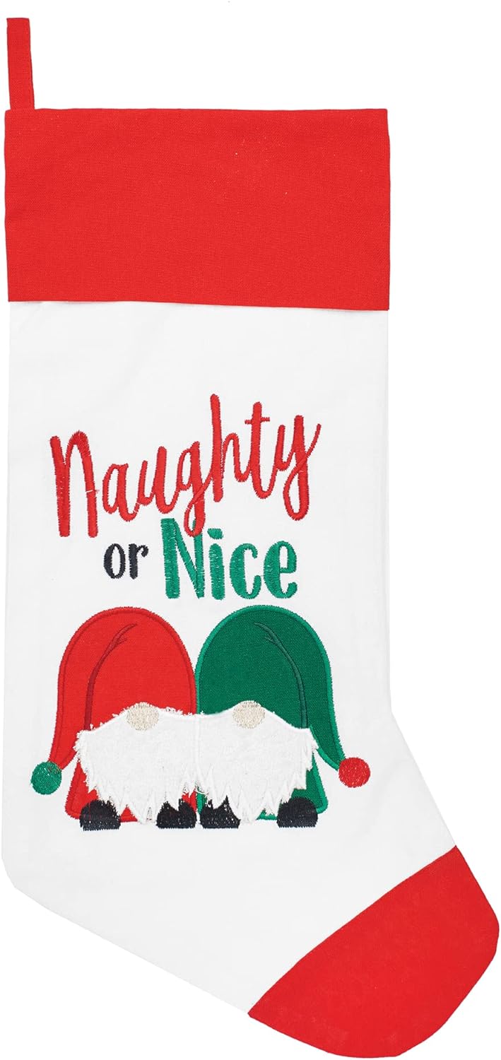 Naughty or Nice Gnome Stocking - So &amp; Sew Boutique