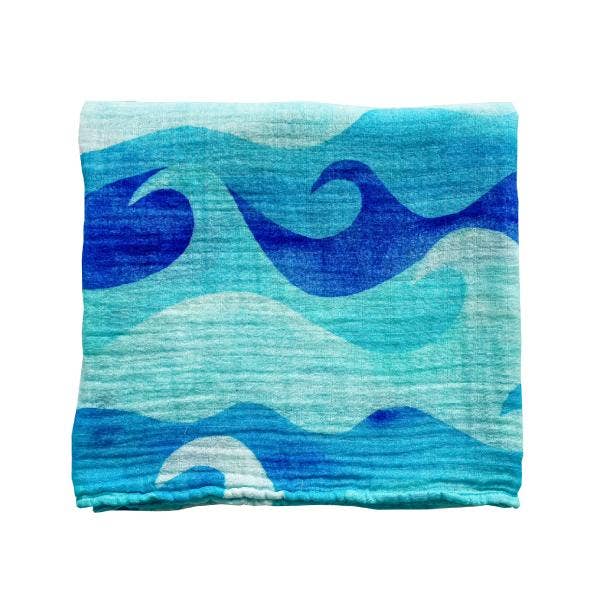 Ocean Wave Swaddle - So & Sew Boutique