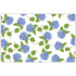 Paper Placemats | Handpainted Blue Hydrangeas - So & Sew Boutique
