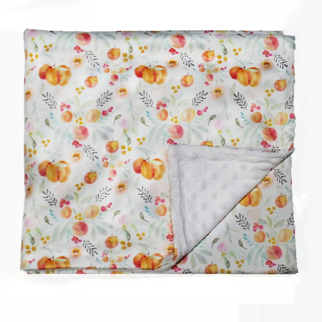 Peach Print Baby Blanket - So &amp; Sew Boutique