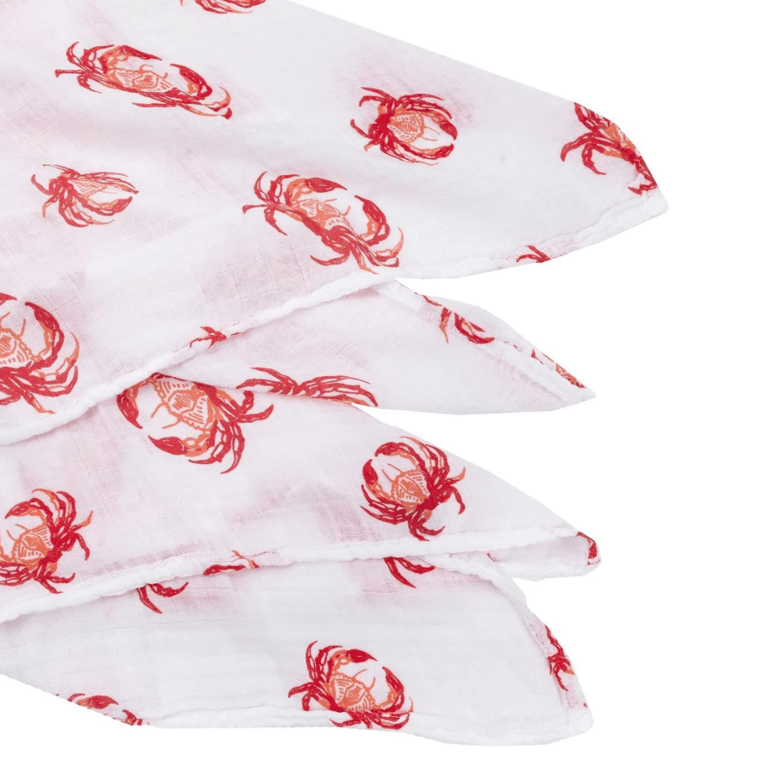 Pink Crab Swaddle - So & Sew Boutique