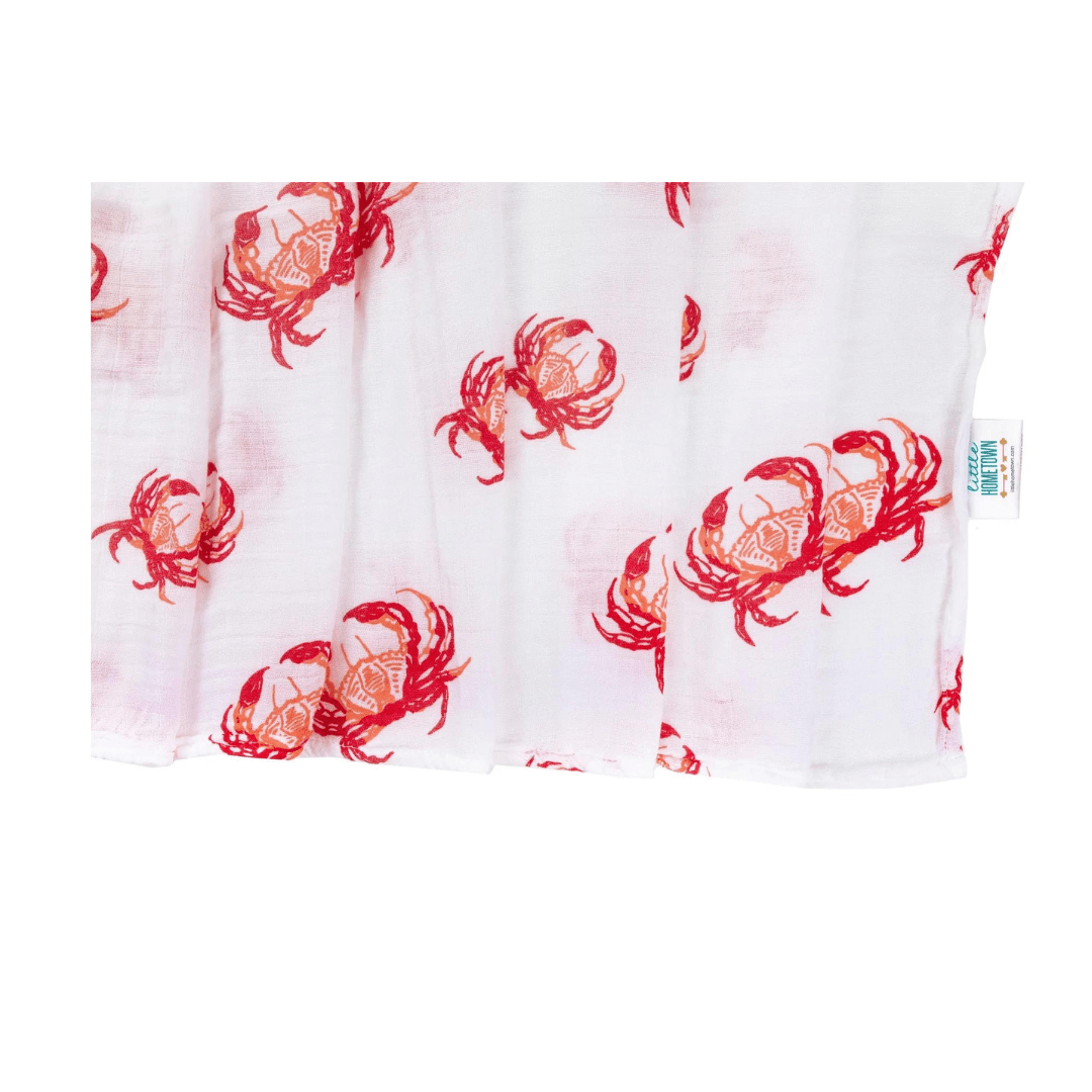 Pink Crab Swaddle - So &amp; Sew Boutique