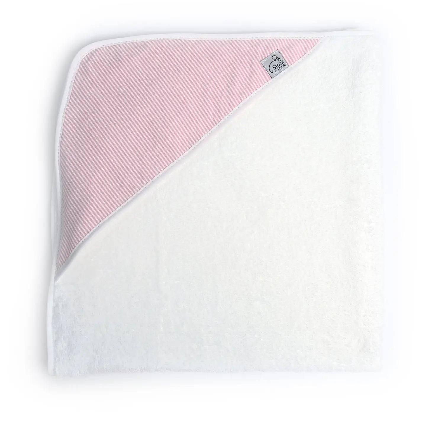 Pink Seersucker Hooded Towel - So &amp; Sew Boutique