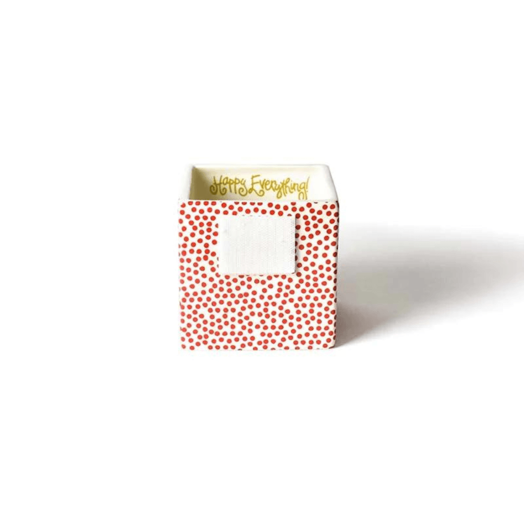 Red Small Dot Mini Nesting Cube Small - So & Sew Boutique