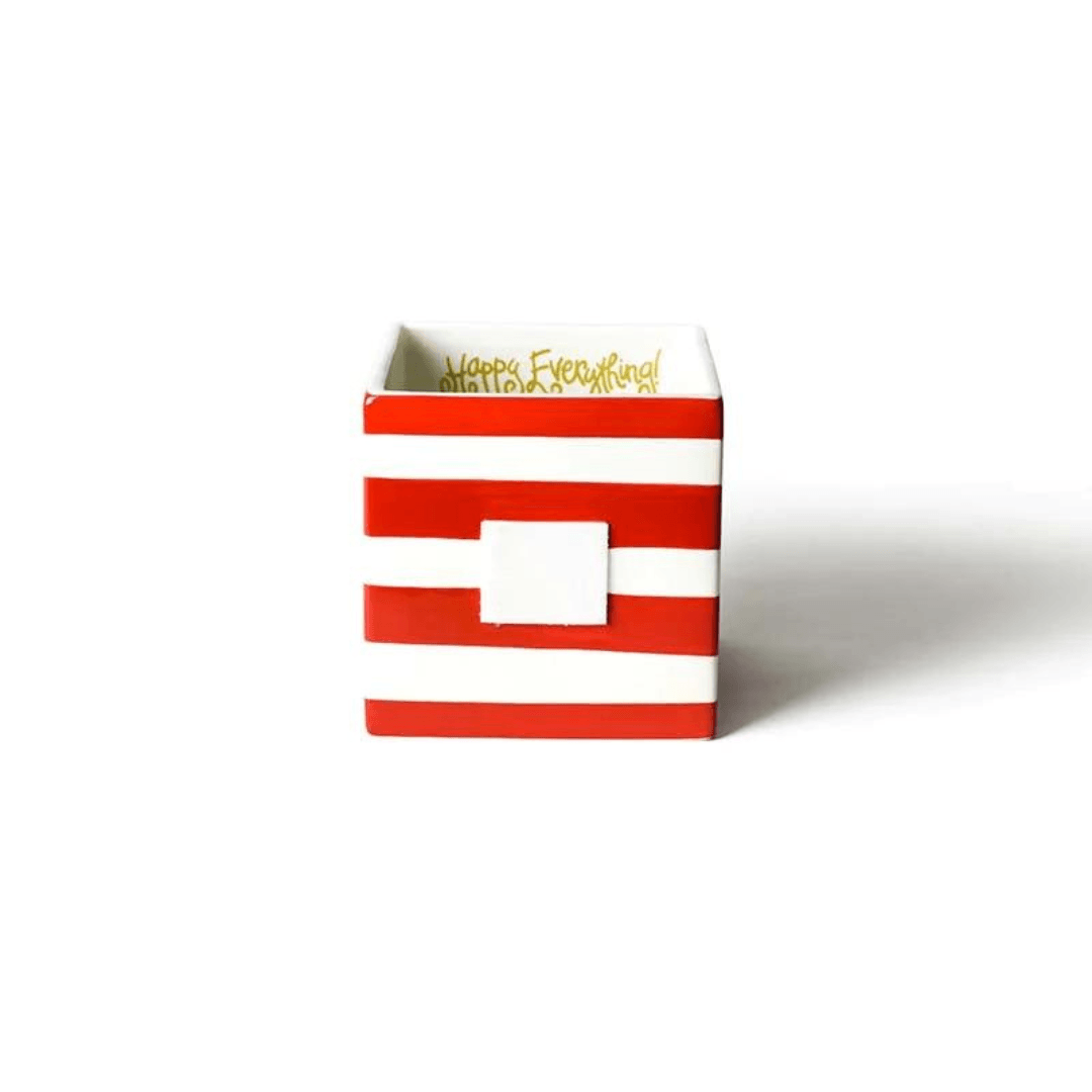 Red Stripe Mini Nesting Cube Medium - So &amp; Sew Boutique