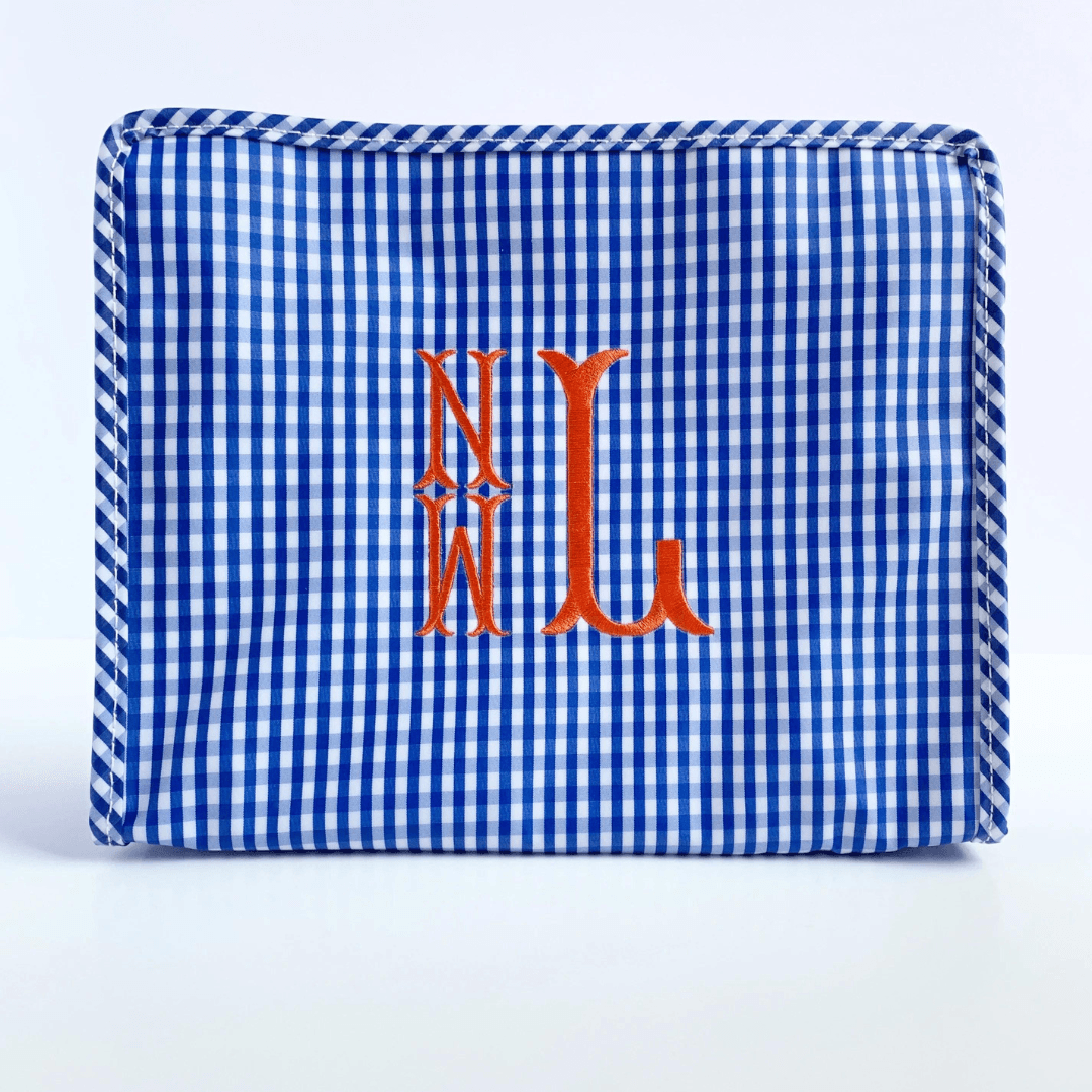 Roadie | Gingham Royal - So &amp; Sew Boutique