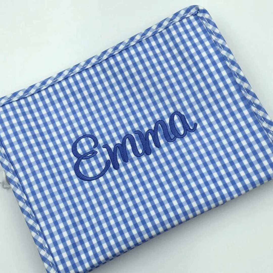 Roadie | Gingham Royal - So &amp; Sew Boutique