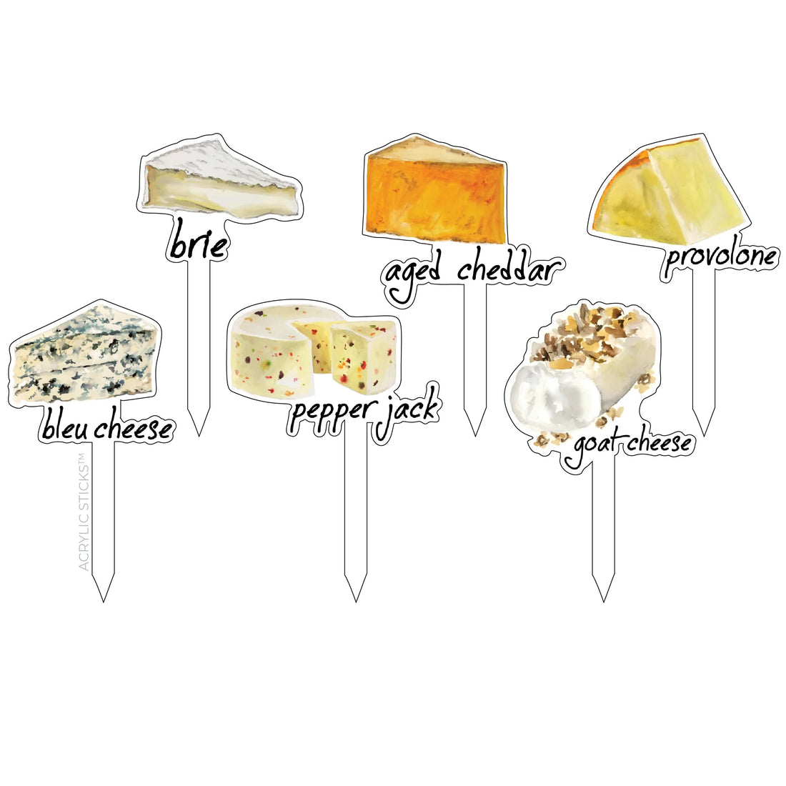 Say Cheese Acrylic Fromage Sticks - So &amp; Sew Boutique