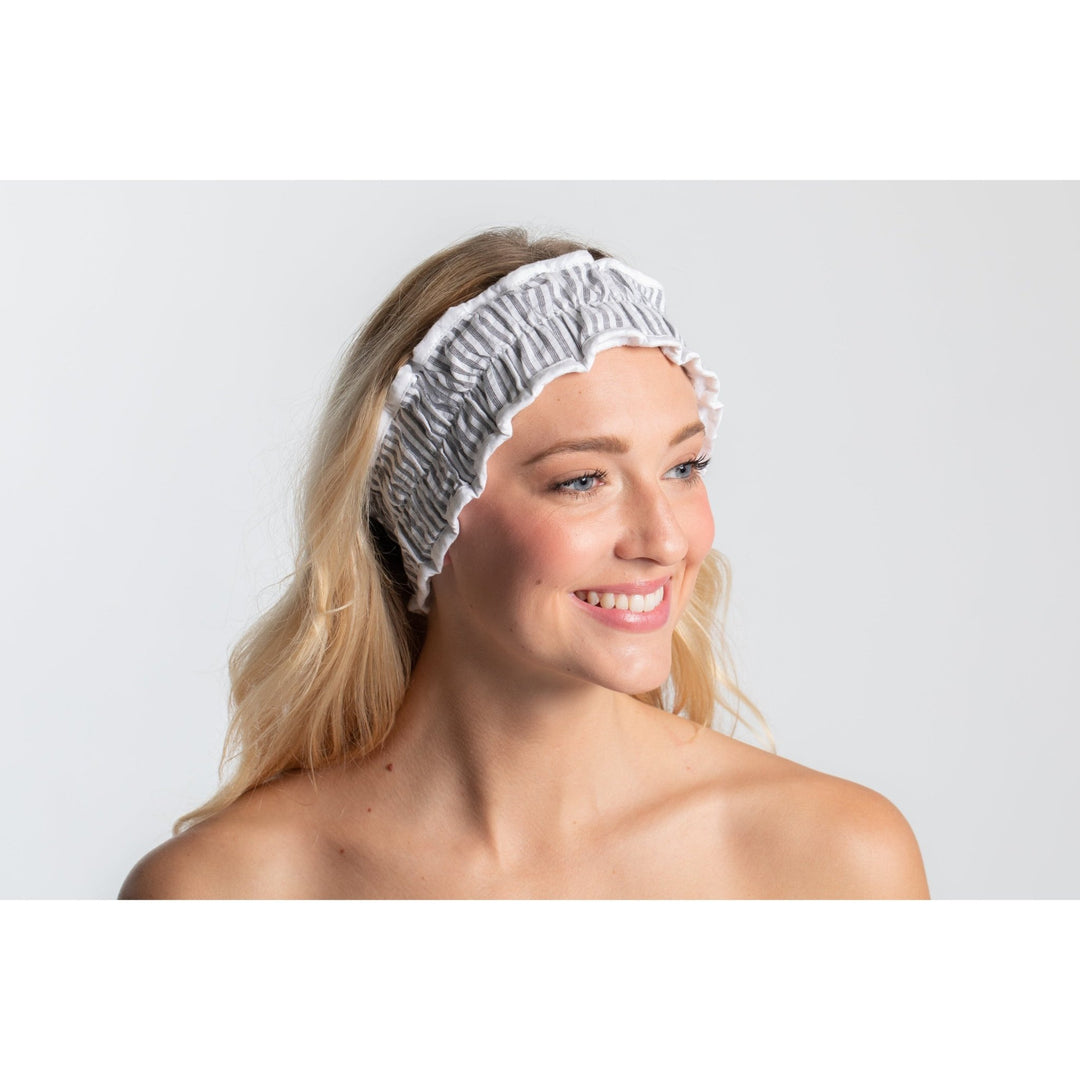 Seersucker Spa Headband - So & Sew Boutique