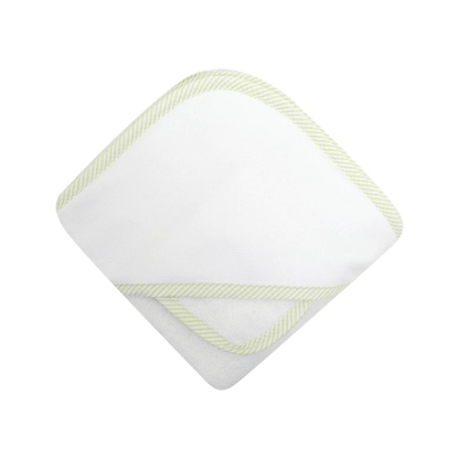 Seersucker Stripe Hooded Towel &amp; Washcloth Set - So &amp; Sew Boutique