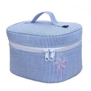 Seersucker Train Case - So & Sew Boutique