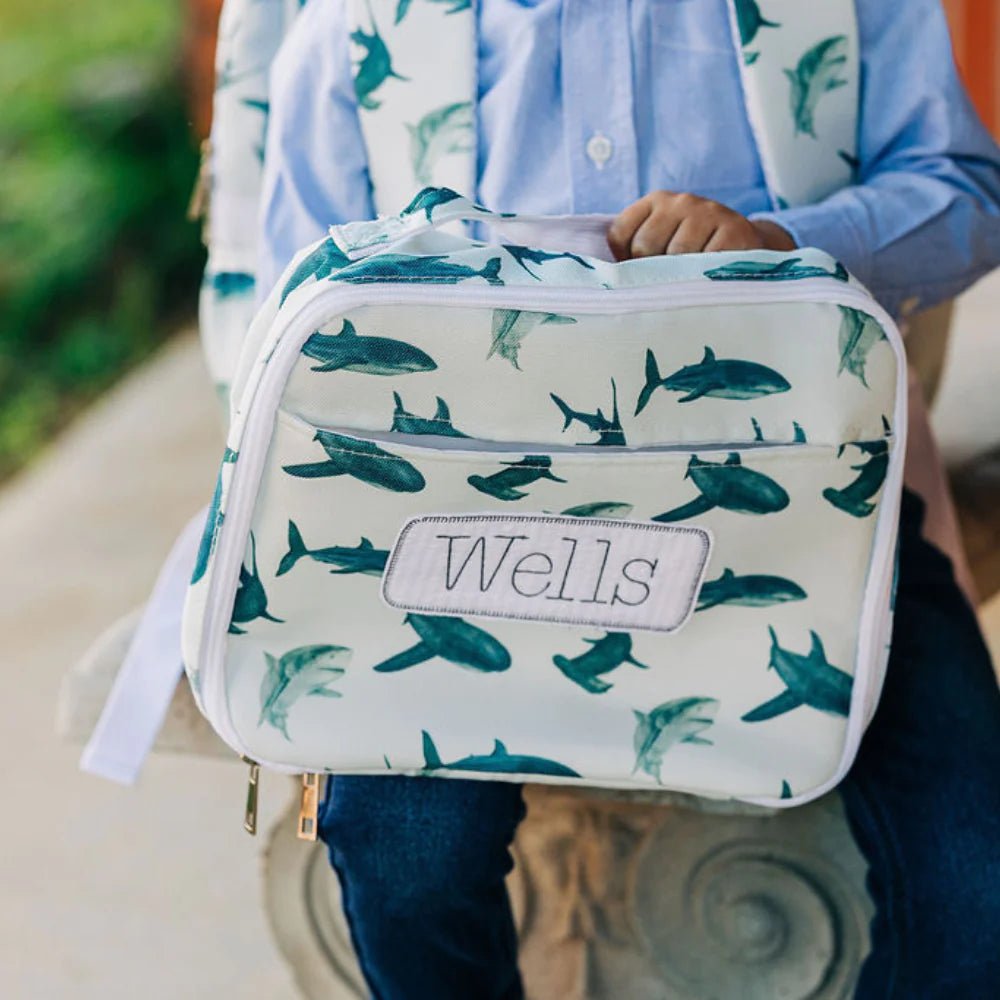 Sharks Lunch Bag - So &amp; Sew Boutique