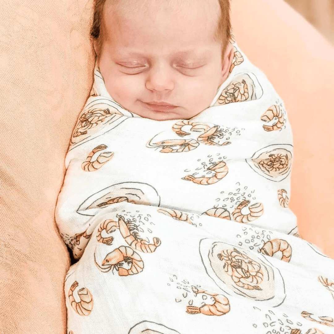 Shrimp and Grits Swaddle - So & Sew Boutique