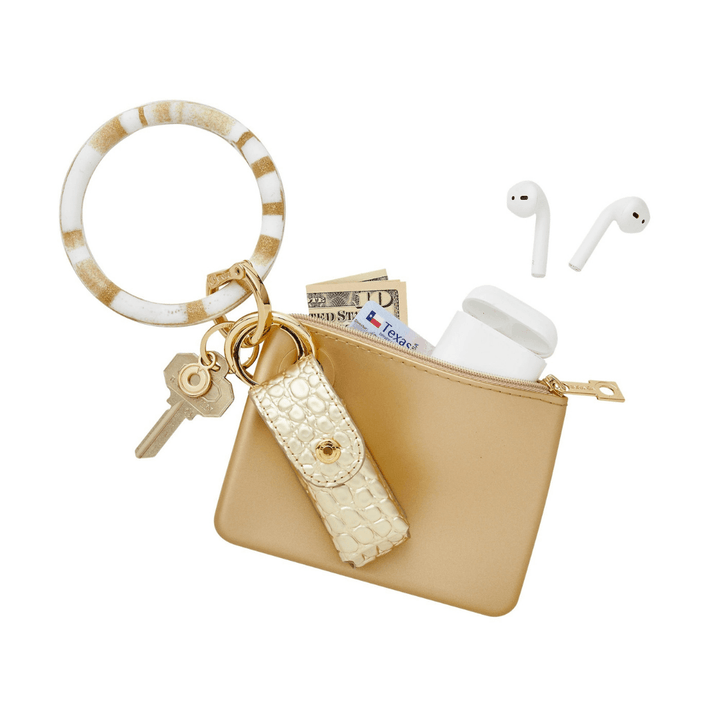 Silicone Big O Key Ring | Marble Collection - So & Sew Boutique