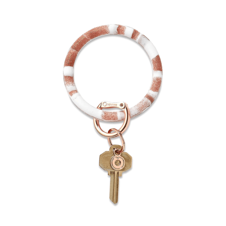 Silicone Big O Key Ring | Marble Collection - So & Sew Boutique