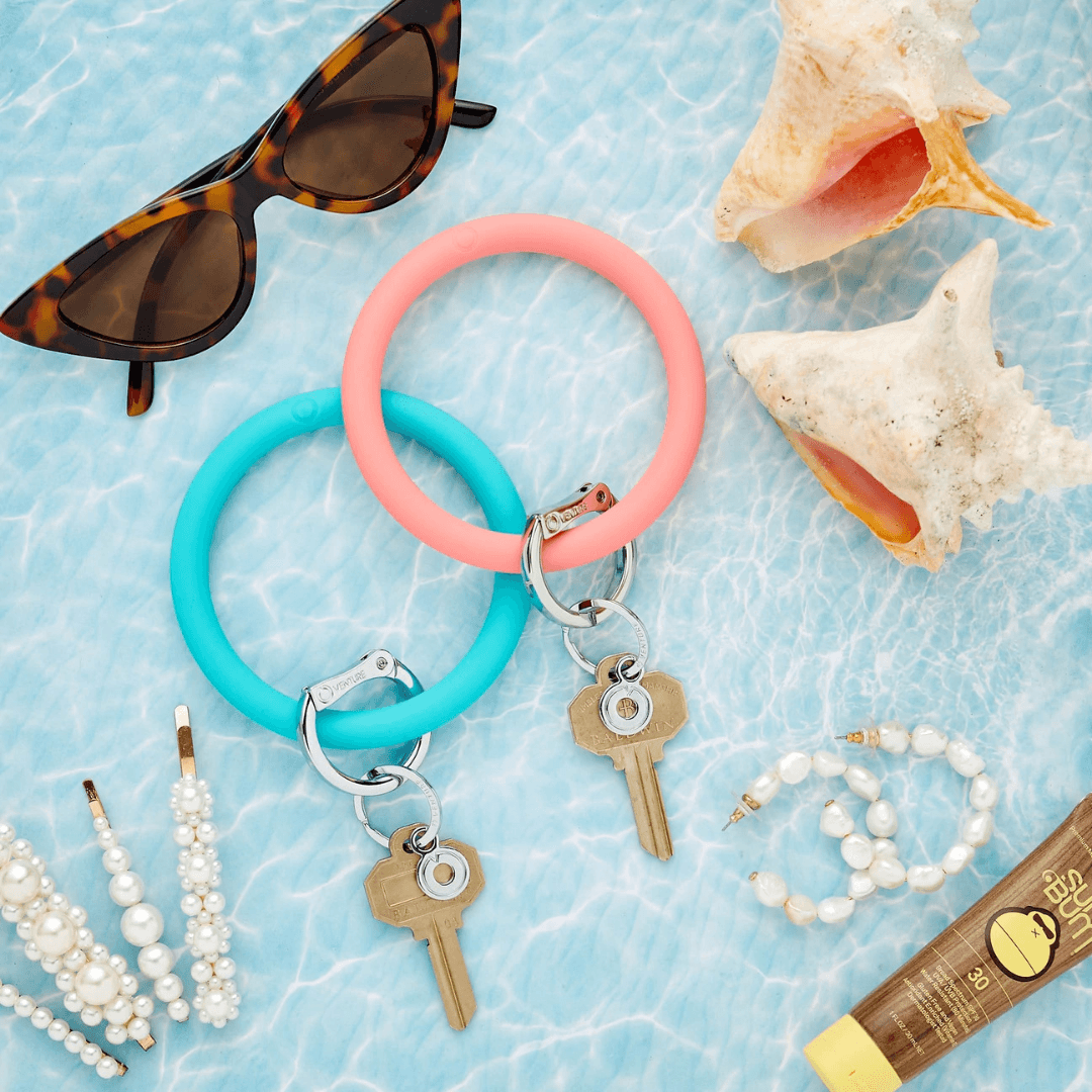 O-Venture Silicone Key Ring in Coral Reef