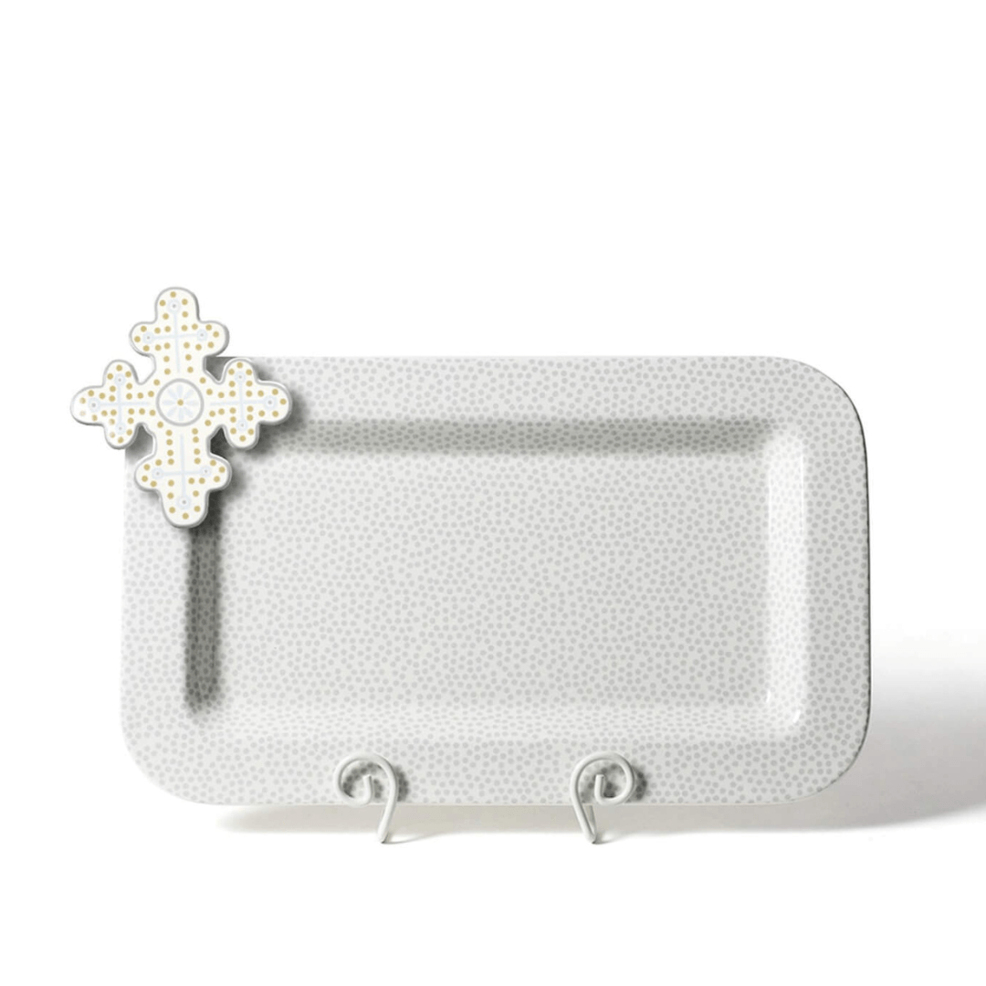 Stone Small Dot Mini Entertaining Platter - So & Sew Boutique
