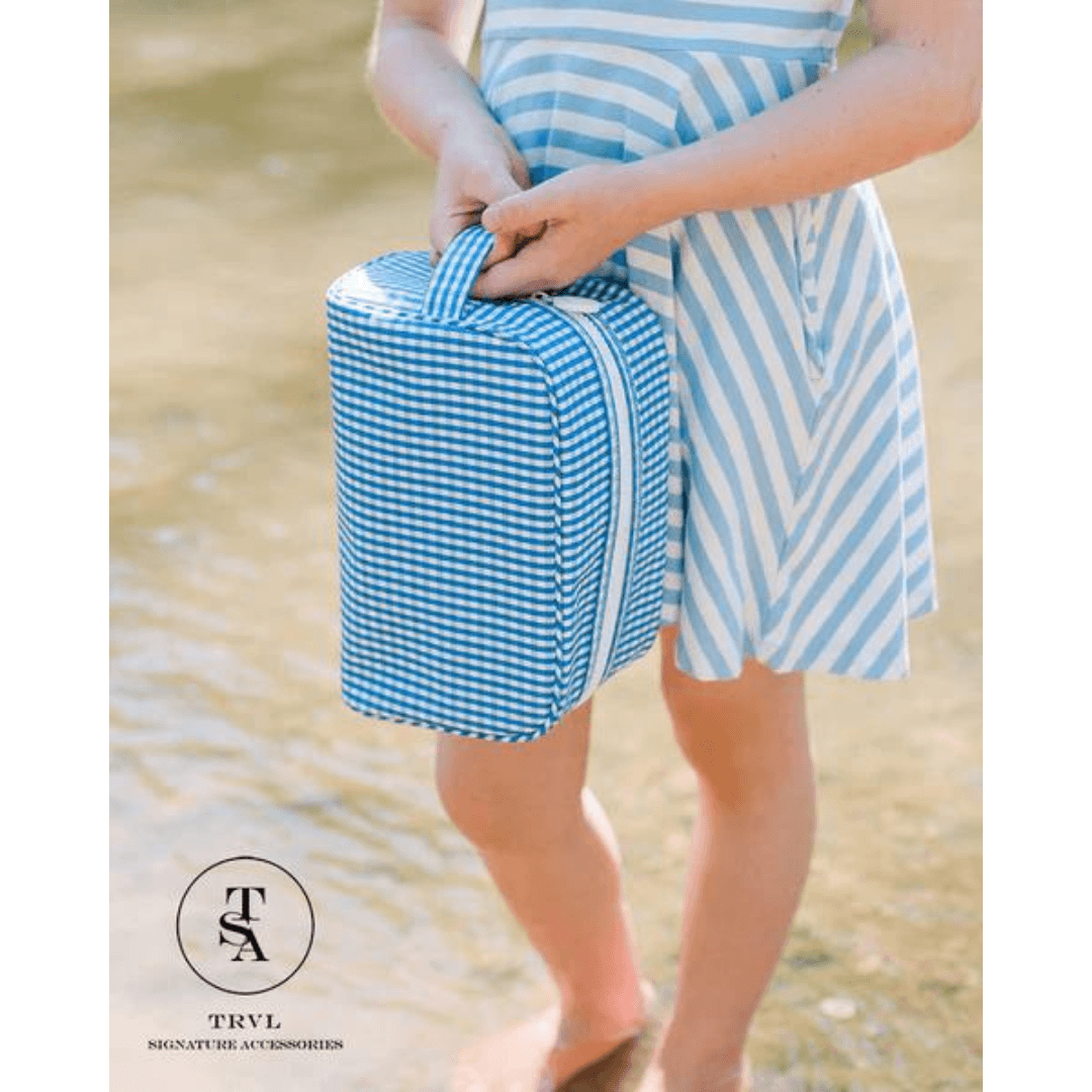 Stowaway | Gingham Royal - So &amp; Sew Boutique