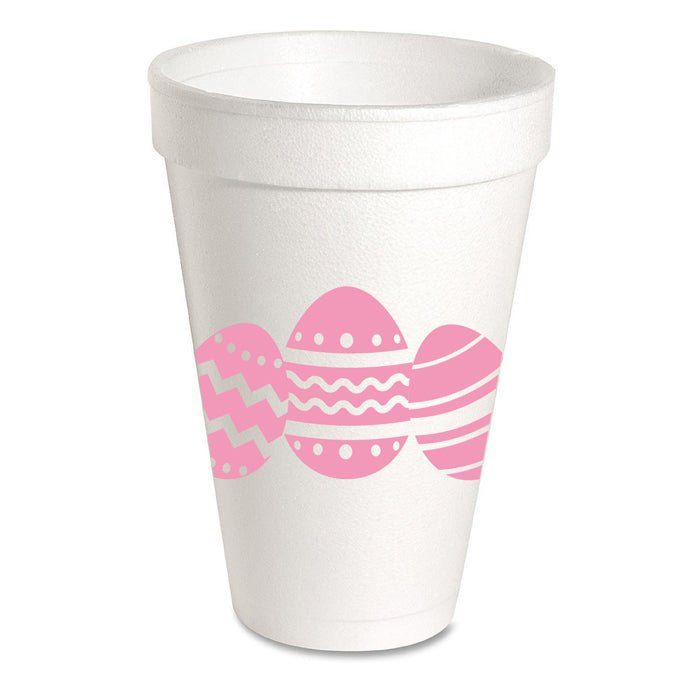Styrofoam Cup Sleeve| Pink Easter Eggs - So &amp; Sew Boutique