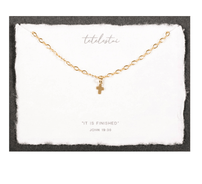 Tetelestai | Christian Necklace | Minimal Jewelry | John - So &amp; Sew Boutique