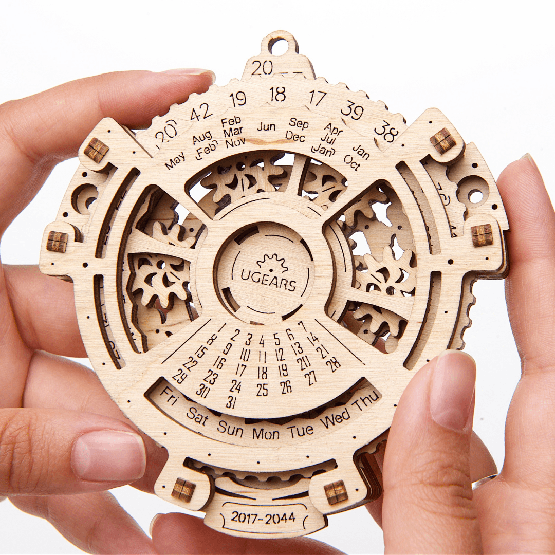 UGears Mechanical Puzzle | Date Navigator - So & Sew Boutique