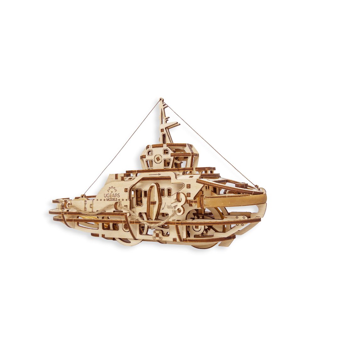 UGears Mechanical Puzzle | Tugboat - So & Sew Boutique
