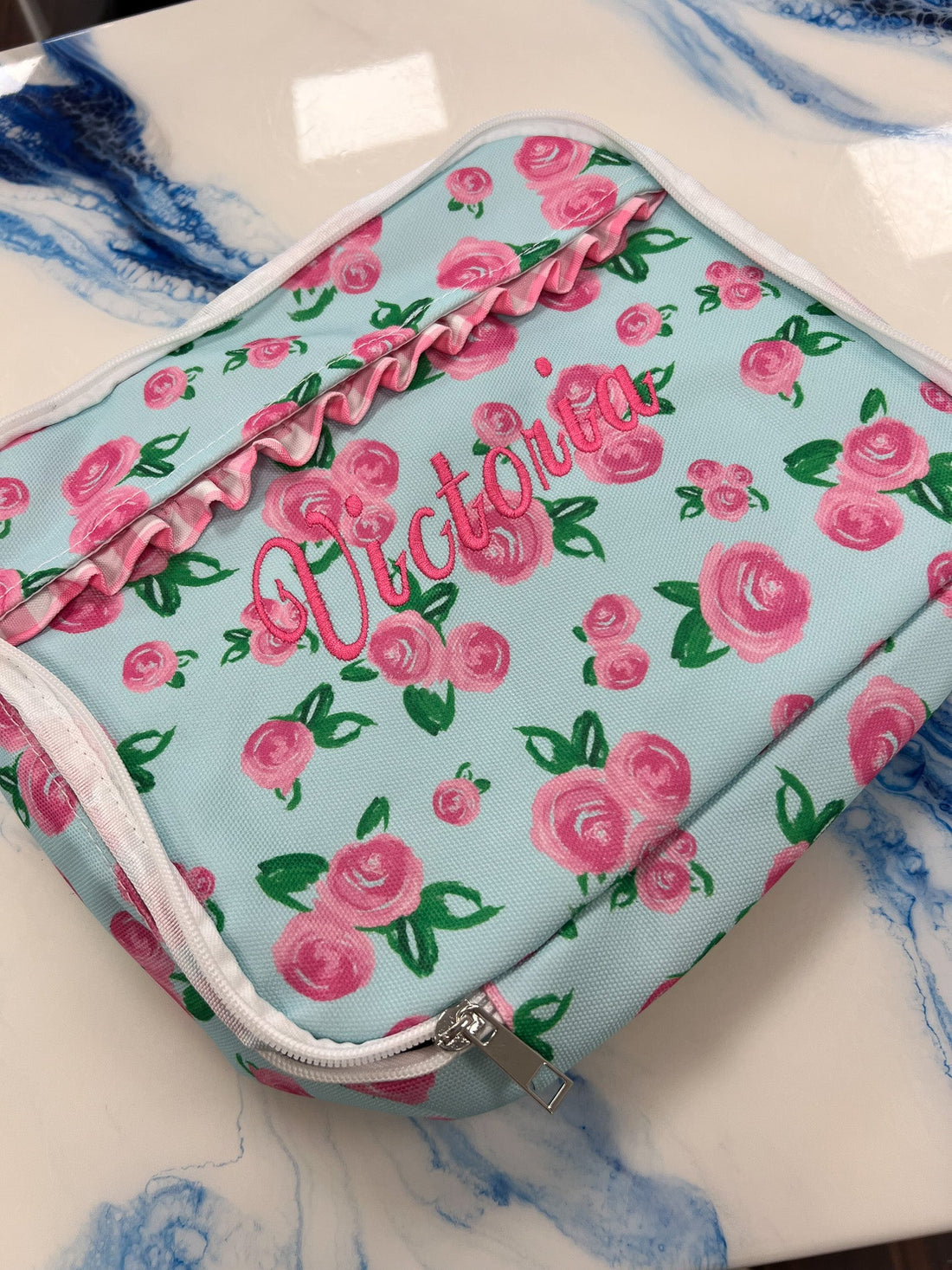 Watercolor Roses Lunch Bag - So &amp; Sew Boutique