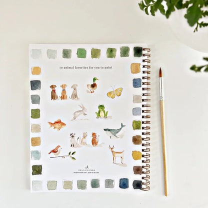 Watercolor Workbook | Animals - So &amp; Sew Boutique
