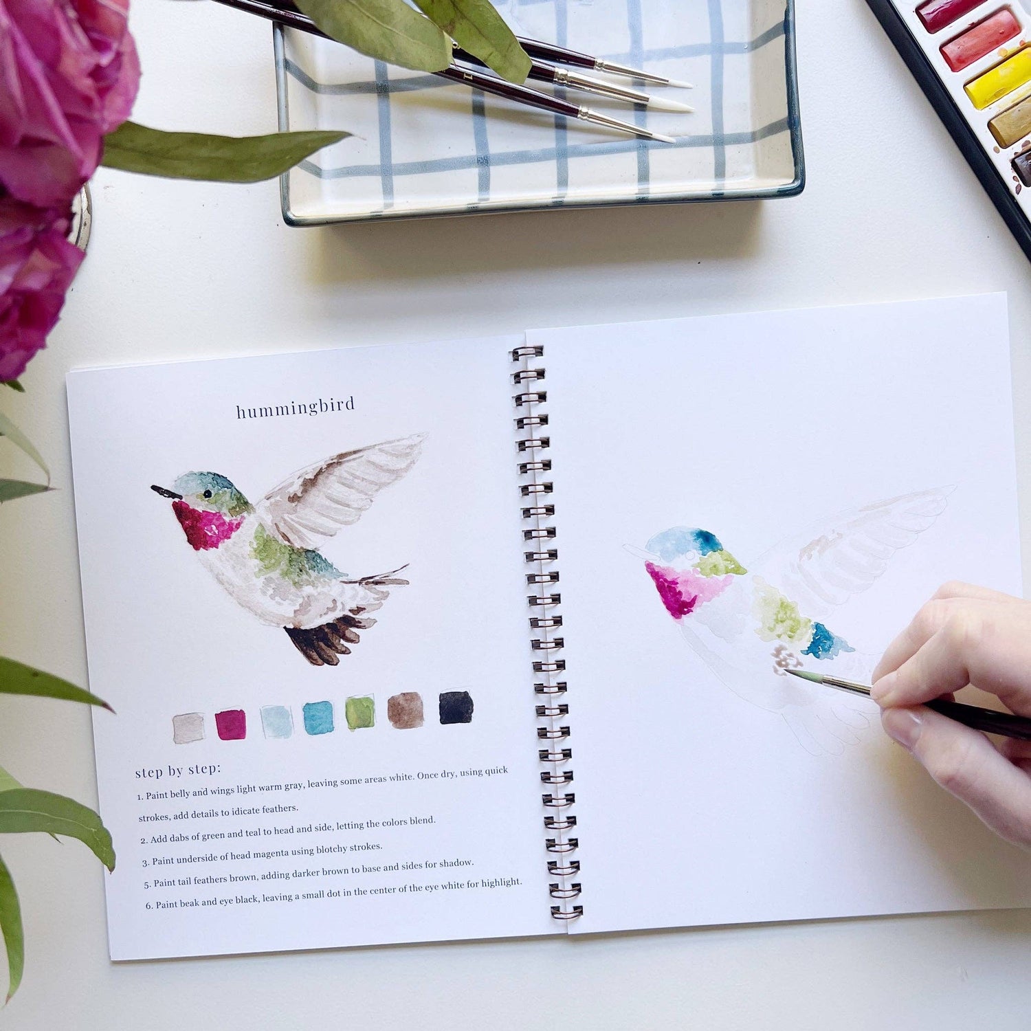 Watercolor Workbook | Birds - So &amp; Sew Boutique