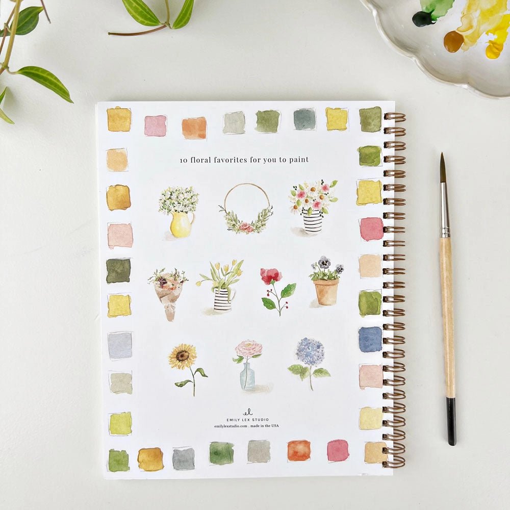 Watercolor Workbook | Flowers - So &amp; Sew Boutique