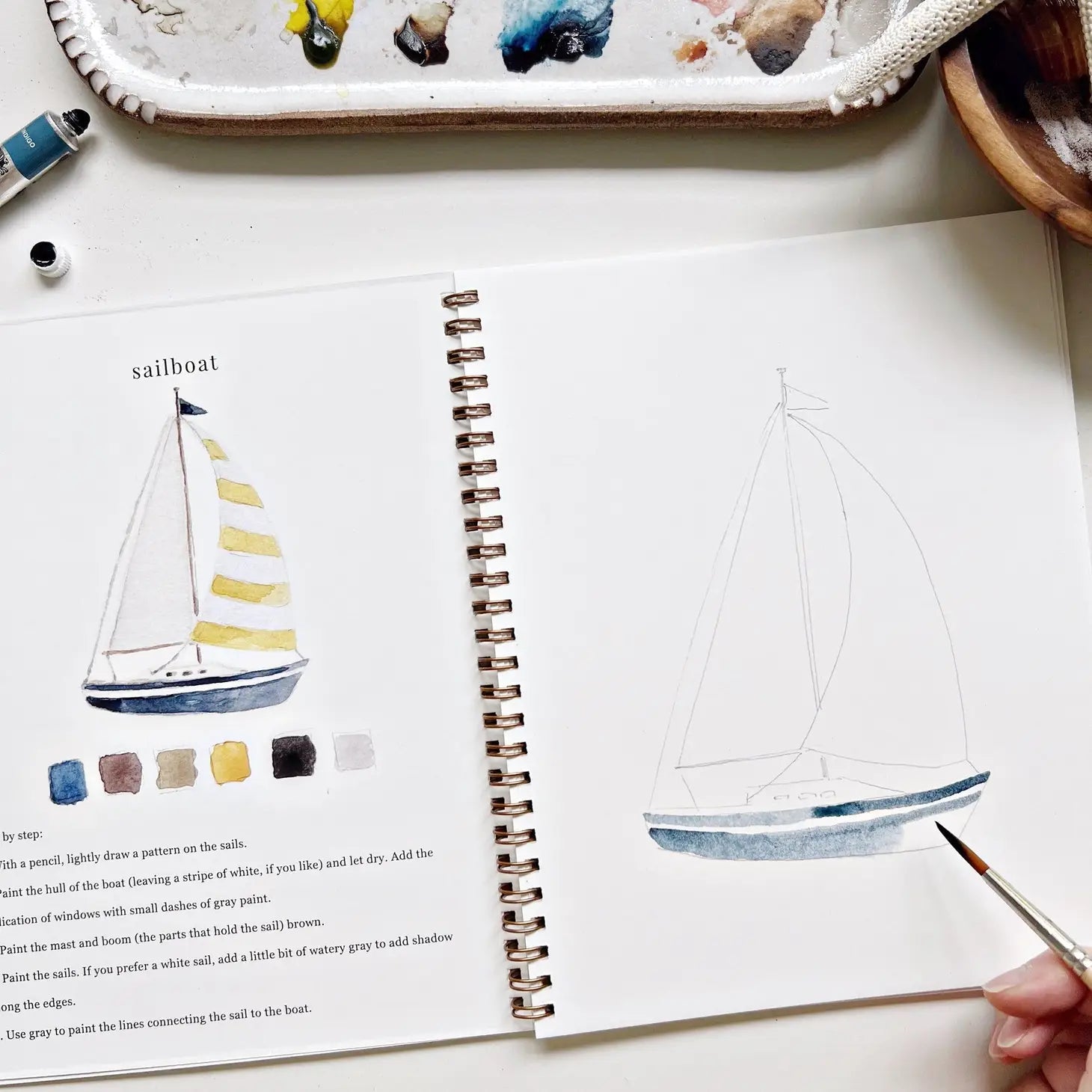 Watercolor Workbook | Seaside - So &amp; Sew Boutique