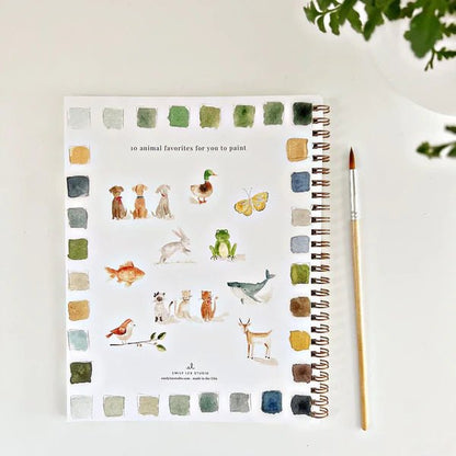 Watercolor Workbook Set | Animals - So &amp; Sew Boutique