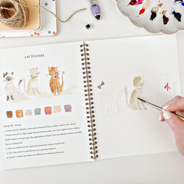Watercolor Workbook Set | Animals - So &amp; Sew Boutique