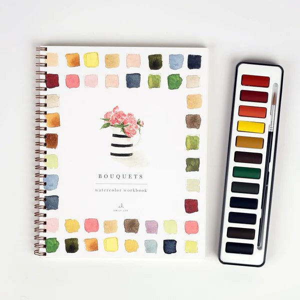 Watercolor Workbook Set | Bouquets - So &amp; Sew Boutique