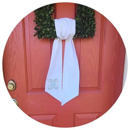 Weather Resistant Outdoor Wreath Sash - So &amp; Sew Boutique