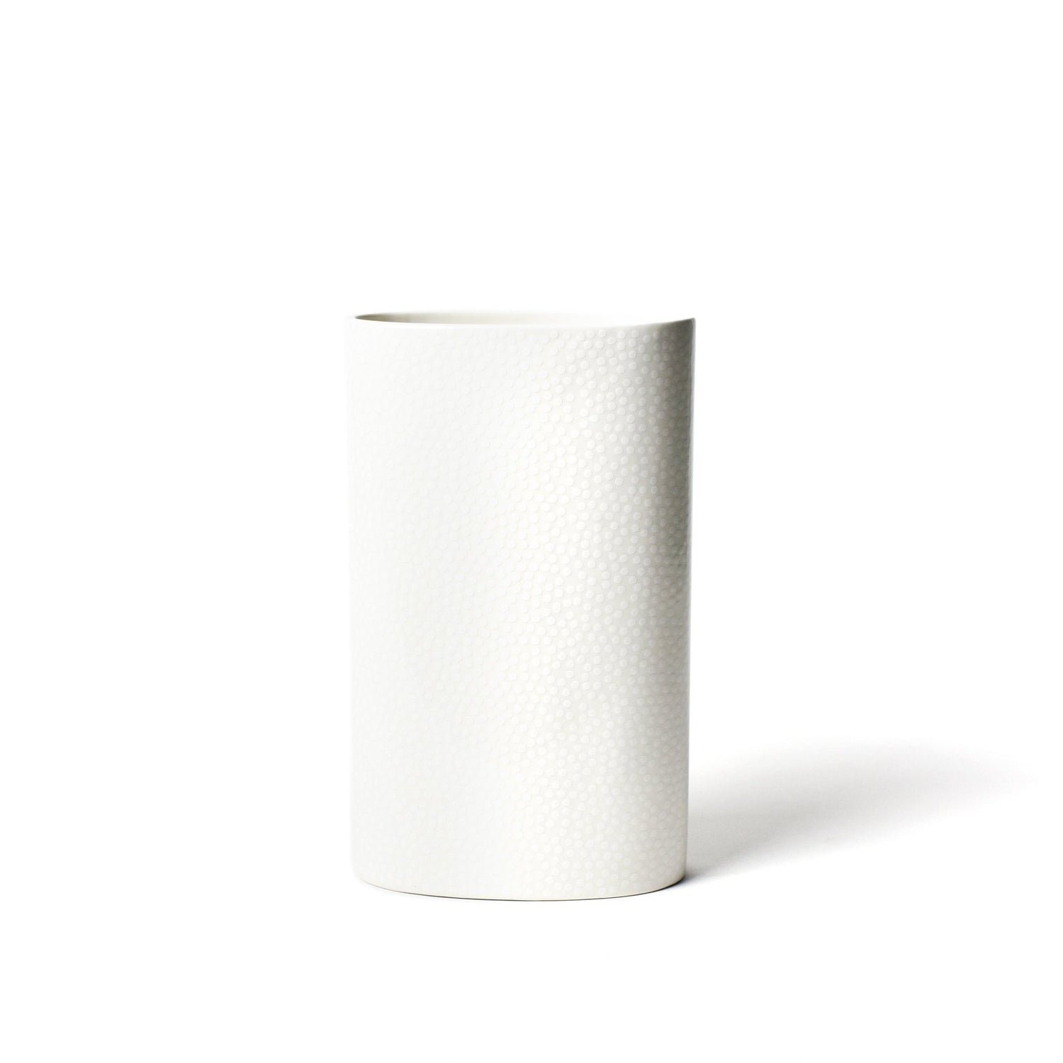 White Small Dot Big Oval Vase - So &amp; Sew Boutique
